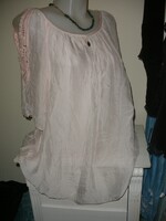 Silk, pale pink Italy tunic with silk content