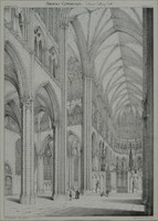 A. Newman lithograph: French cathedrals in Amiens
