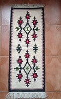 Small kelim rug 79 x 33 cm + 4 cm fringe