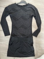 Monica bellucci black-graphite gray knitted stretch tunic, dress