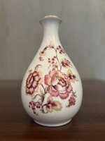 Zsolnay kézzel festett rózsás váza