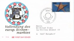 Commemorative cards, fdcs 0333 (bundes) mi 1644 2.00 euros