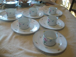 Viennese rose pattern, old Herend tea set, from the early 1900s