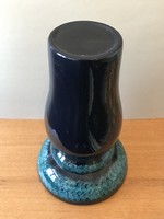 ZÖLD SZÍNŰ FESTETT PORCELÁN POSZTAMENS VIRÁGTARTÓ SZOBORTARTÓ ÁLLVÁNY