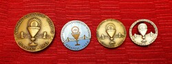 The 34th Eucharistic World Congress in Budapest, 1938 badges, badges 4 pcs.