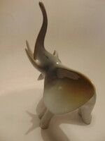 Hollóházi porcelán art deco elefánt