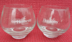 2 Hennessy cognac glasses