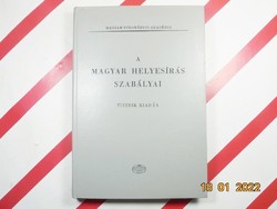 A Magyar Helyesírás Szabályai Tizedik kiadás