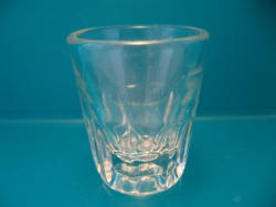 Antique ruhrglas calibrated 2 cl brandy and liqueur glass with 10 edges