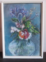 Unsigned painting - still life - pastel, on paper 496
