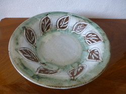 Large turquoise ceramic bowl, thiry ceramics