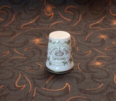 Royal Duolton Spring évszakonként gyűjthető angol porcelán gyűszű,
