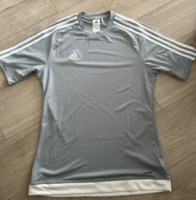 Adidas climalite boys/men's t-shirt dove gray large s