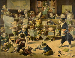 Theodor (theo) stroefer (1843 – 1927) puppy school (circa 1900)