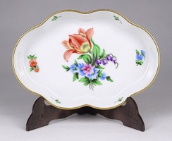 1M853 Herend tulip pattern porcelain ashtray