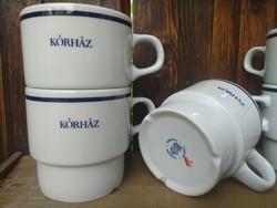 3 mugs with hospital inscriptions