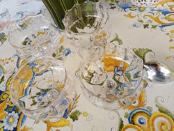 Glass goblet - four pieces