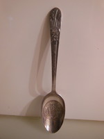 Spoon - usa - silver plated - embossed - anniversary - 16 x 3.5 cm - old - marked - flawless