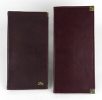1M930 business card holder leather file folder 2 pieces