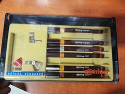 Retro rotring isograf 2000 set..Pens.Together..