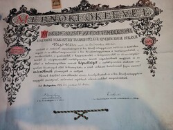 Engineering diploma 1902, Royal József Academy of Arts
