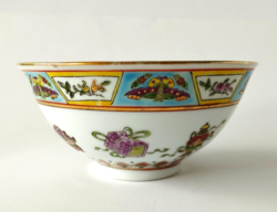 2 hand-painted Chinese porcelain soup bowls