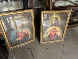 Old holy image in a pair