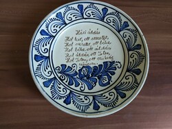 Homemade blessing, Korund plate, from the 1970s-80s