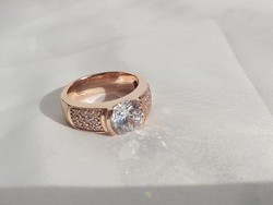Rosé ezüst gyűrű