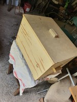Antique wooden storage chest
