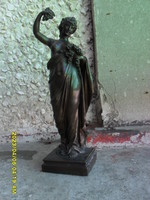 Antik XIX.sz Bronz Akt szobor (Rudolph Lenck)