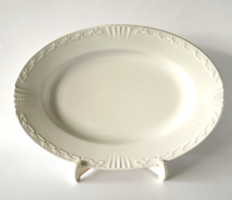Old beautiful white thick porcelain serving bowl from the 1920s-30s