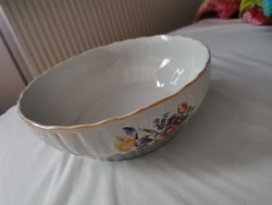 Zsolnay pogacsastal viragos 25 cm átmérőjű