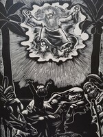 Hanna Dallos (1907-1945): our father, 10 woodcuts
