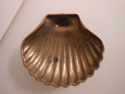 Ashtray - copper - 9.5 x 8.5 cm - antique - thick - heavy - Austrian - flawless