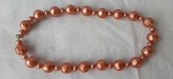 Vintage bronze string of beads with small spacers
