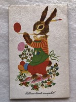 Régi rajzos Húsvéti képeslap - Hajnal Gabriella rajz                          -5.