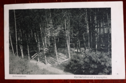 Balatonföldvár, children 's playground in the pine forest - postcard run 1939
