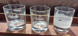 Ballantines  whiskys ,üveg pohár, 2+1 darabos készlet