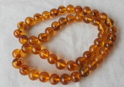 Vintage amber string of pearls