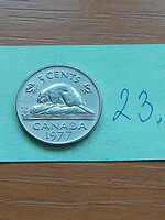 Canada 5 cents 1977 beaver 23.