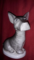 Antik DRASCHE ritka porcelán ART DECO foxi kutyus figura 10 cm a képek szerint
