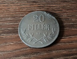 20 Filér, Hungary 1916
