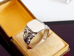 Régi ezüst pecsétgyűrű (PV)