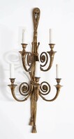Gilded bronze Art Nouveau style wall arm - 5 arms