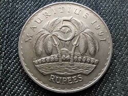 Mauritius pálmafák 5 rúpia 1991 (id30406)