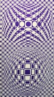 Victor Vasarely: Bika-Nb (aláírt, ritka!) op-art művészet