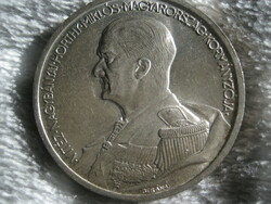 Horthy Miklós ezüst 5 Pengő 1939