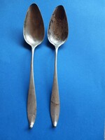 2 pieces of antique silver 107 grams around 1810 Stuttgart 19th Sz master-marked tablespoon soup spoon