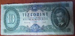 10 Forint bankjegy 1949 Kádár címer T2